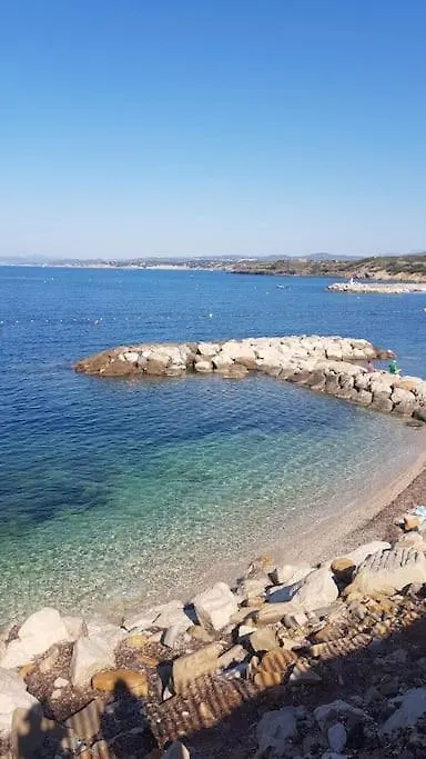 아파트 Studio Refait A Neuf Bord De Mer 식스포즈레스플라지스